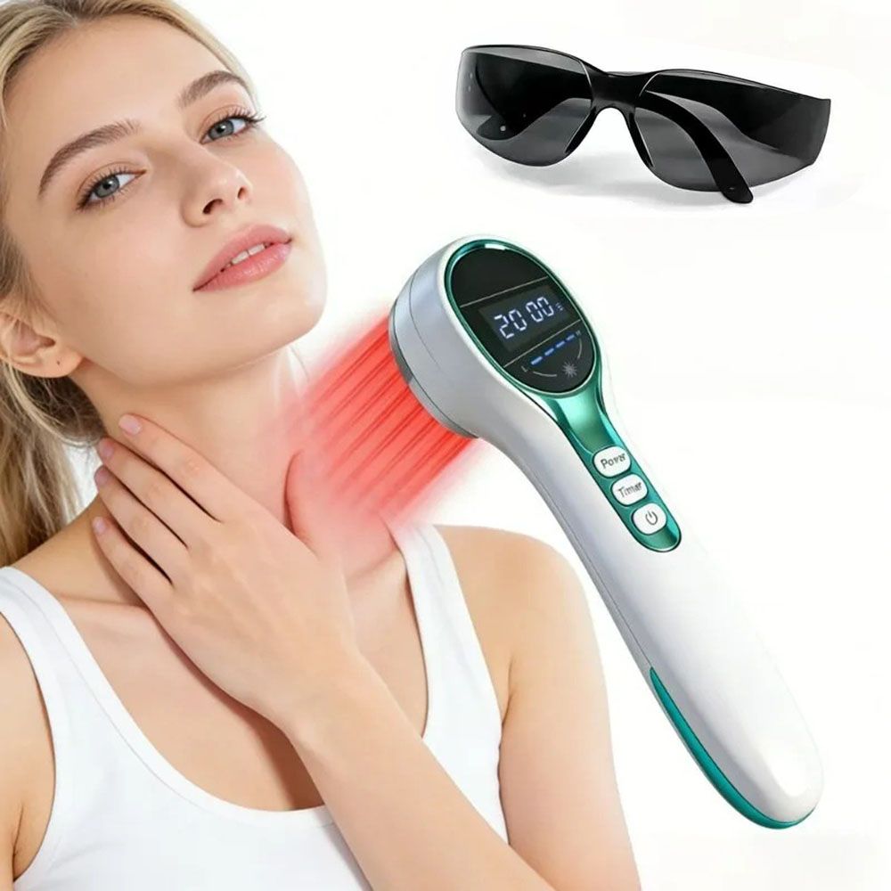 Spa And Wellness - 650+808 นาโนเมตรอุปกรณ์กายภาพบำบัด เลเซอร์เย็นบำบัด แสงอินฟราเรดสีแดง เครื่องนวดหลังและคอ เครื่องผ่อนคลายกล้ามเนื้อและร่างกาย