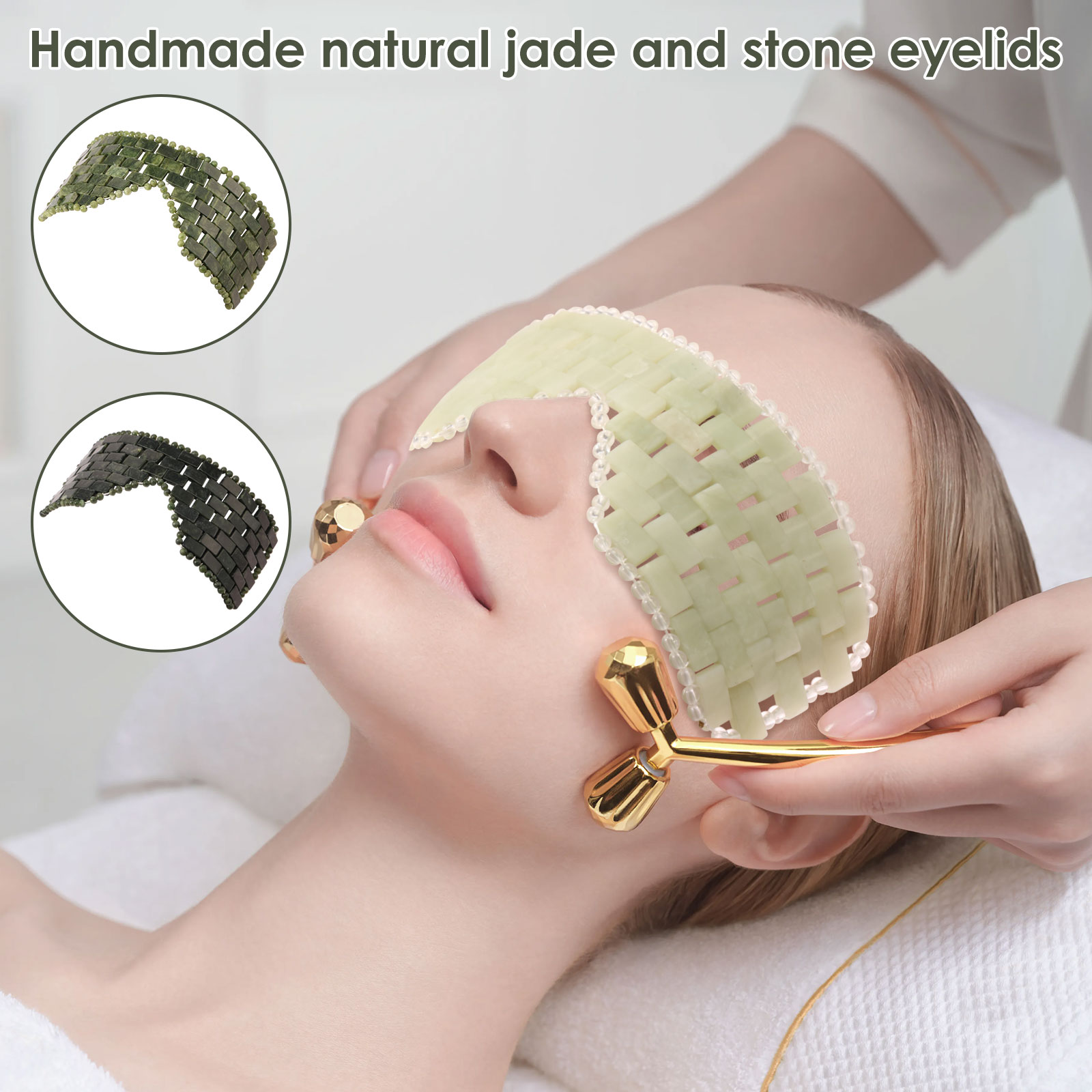 Spa And Wellness - Jade Eye Mask แบบพกพาหยกหิน Facial Mask