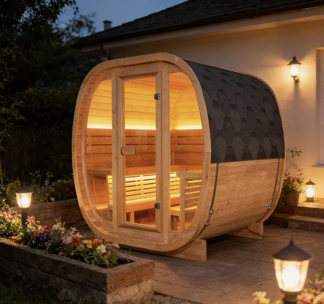 ห้องซาวน่าไม้เรดวูดทรงลูกบาศก์ - Spa Wellness Family บทวิจารณ์และราคา