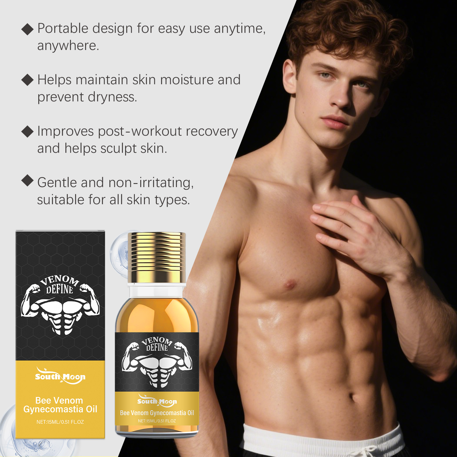 น้ำมันพิษผึ้งสำหรับผู้ชาย แก้ป - Spa And Wellness บทวิจารณ์และราคา