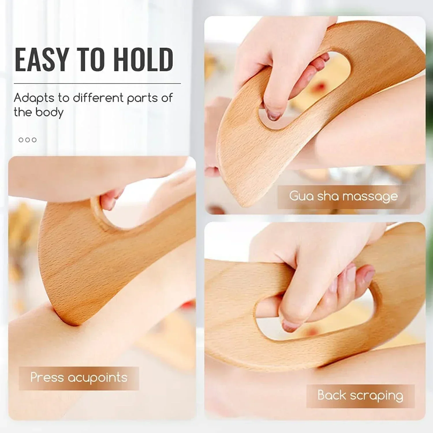 เครื่องมือกัวซาไม้สำหรับนวดตัว - Spa And Wellness บทวิจารณ์และราคา